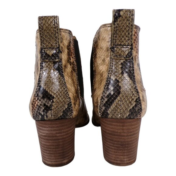 Madewell The Regan Chelsea Boot in Snake Embossed Leather Size 7 #1082 - Picture 6 of 12